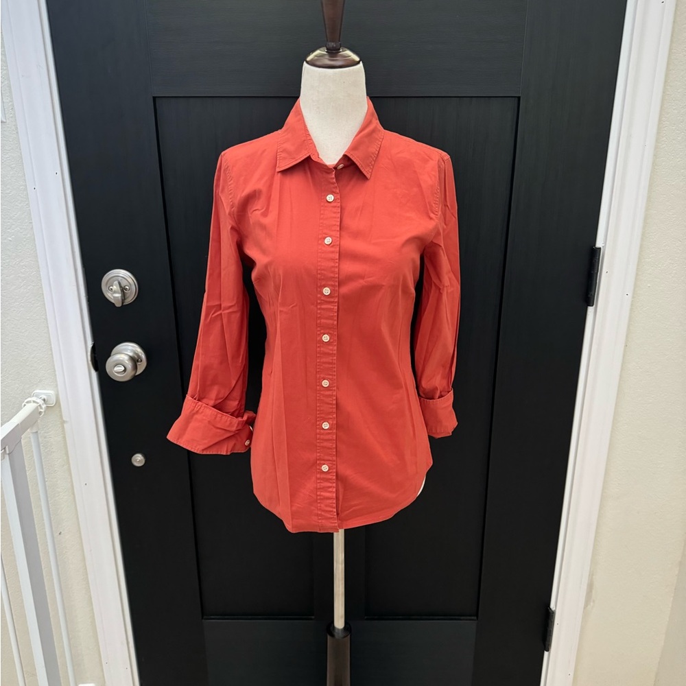 Haberdashery blood orange j.crew shirt